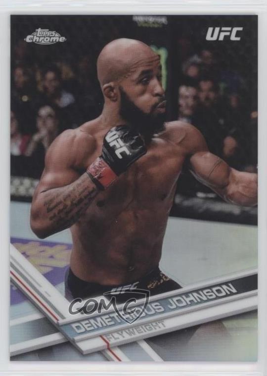 2017 Topps Chrome UFC Refractor Demetrious Johnson #23 z1r