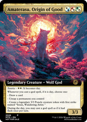 MTG Custom Okami / Amaterasu Commander Deck