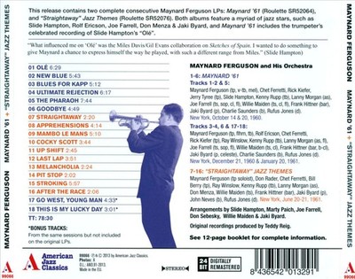 MAYNARD FERGUSON/MAYNARD FERGUSON & HIS ORCHESTRA - MAYNARD '61/STRAIGHTAWAY JAZ