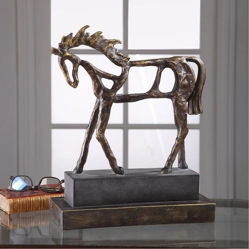 Uttermost 17514 Titan Horse 20 X 14 inch Sculpture - Picture 3 of 5