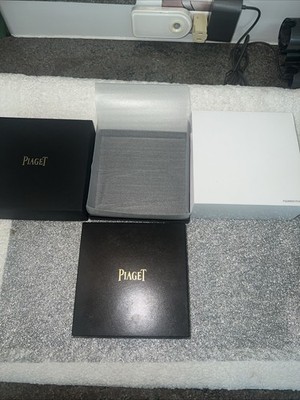 Piaget Black Jewelry Box for Display w Certificate of Authenticity 5.5''x5.5''x2'' 