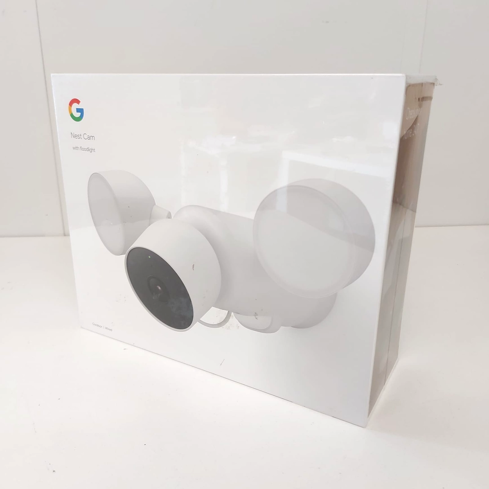 NEW Google Nest Cam With Floodlight Outdoor Wired Snow - GA02411-GB-RA
