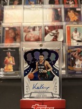 2019-20 Panini Crown Royale Kevin Knox II Crown Autographs Purple /15 NY Knicks