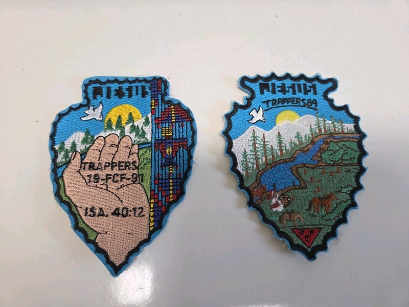 Set of 2 Royal Rangers FCF 1989 & 1991 Trappers Patches NEW