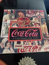 Vintage 1994 Coca-Cola Wall Calendar Hallmark Classic Advertising Spiral Bound