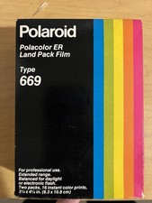 Polaroid 669 Color Instant Film 2 Packs 16 Prints NOS Sealed Exp. 7/83