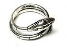 Estate Vintage Sterling Delfino Taxco Mexico Modern Snake Adjustable Ring 9 1/4 — photo 5