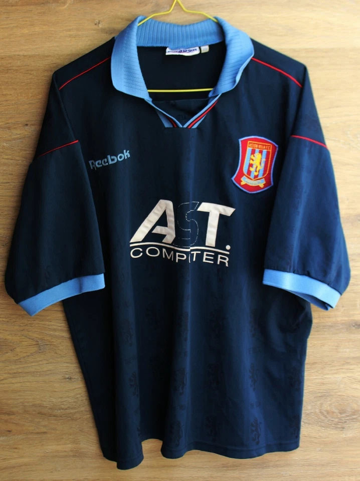 ASTON VILLA ENGLAND 1995/1996/1997 HOME #10 FOOTBALL SHIRT JERSEY REEBOK SIZE XL - Image 2 of 4