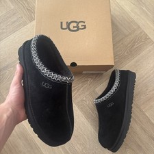 UGG Tasman Men’s Black Slippers UK Size 11 Brand New with Box