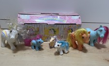 My Little Pony G1 sechs Ponys Konvolut Stall Koffer Fakie Lanard 80er