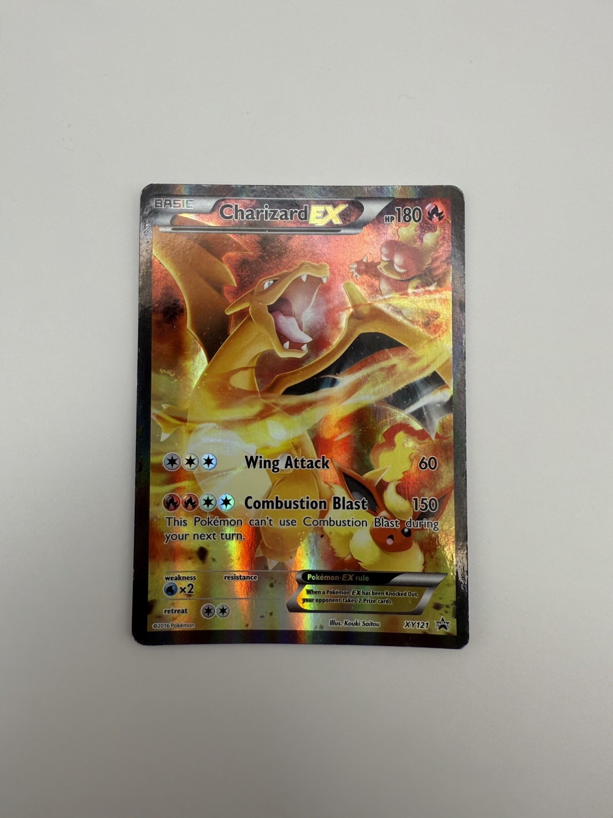 Charizard EX XY121 Black Star Promo Pokémon Card 