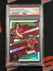 2022 Panini Contenders Touchdown Tandems Mike Evans Tom Brady Platinum /10 PSA 9