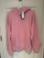 Abercrombie Fitch Soft AF Essentials Women s Pink Pullover Hoodie L Pockets