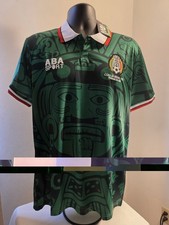 Mexico 1998 Retro Jersey Green New Men's Size XL KEYCHAIN included