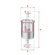 Kraftstofffilter für Opel Astra G F70 T98 F35 Combo 71 Tour Corsa B S93 | 24143