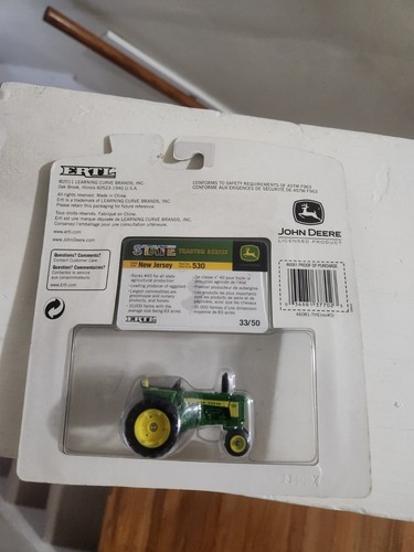 Ertl John Deere Model 530 Tractor #33 State Series New Jersey 1/64 Scale - Picture 2 of 2