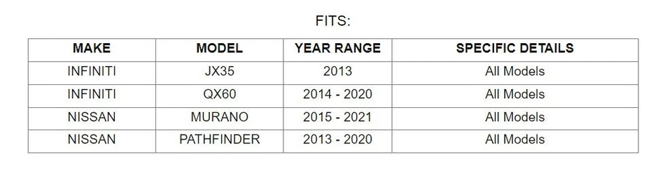 Front Rear Ceramic Brake Pads for Nissan Murano Pathfinder Infiniti JX35 QX60 - Image 2 of 4