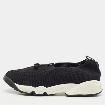 Dior Sneaker schwarz Mesh Fusion Slip On Größe 37