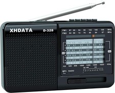 XHDATA D-328 Portable Radio High Sensitivity FM/AM/SW/Wide FM C 12 3 7.5cm Japan