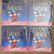 Lot of 4 FANTASIA Walt Disney Masterpiece Laserdisc 2-Disc Mickey Mouse Sealed
