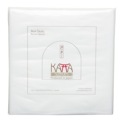 100x 12'' Record Inner Sleeves - Innenhüllen (KATTA Sleeves 50 Micron - Squar...