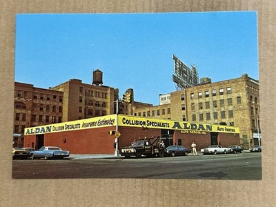 Postcard Bronx NY New York Aldan Auto Service Car Service Garage Body Works