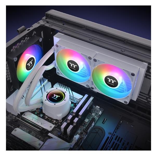 Thermaltake Bianco Th240 V2 Argb Sync Cpu Liquid Cooler All-In-One Wh, Raffreddamento Ad Acqua Cpu, - Immagine 3