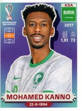 2022 Panini World Cup Stickers #KSA16 Mohamed Kanno - SCR