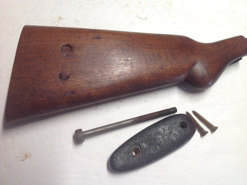 Older Stevens single barrel shotgun butt stock 85/89