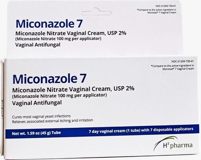 h2 pharma Miconazole 7 - Nitrate Cream, USP 2%, 1.59 oz Tube
