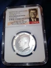 2014-S Silver NGC SP69 PL Enhanced Finish 50c High Relief Kennedy 50th Ann.