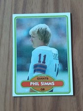 1980 Topps PHIL SIMMS Rookie Card  #225 - NEW YORK FOOTBALL GIANTS RC - EX . rookie card picture