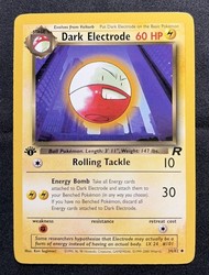 Dark Electrode 34/82 Team Rocket 1st Edition Uncommon
