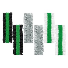 Armband Garter 6pcs Anti-Slip Sleeve Garter, Green/Green on Black/Green on White