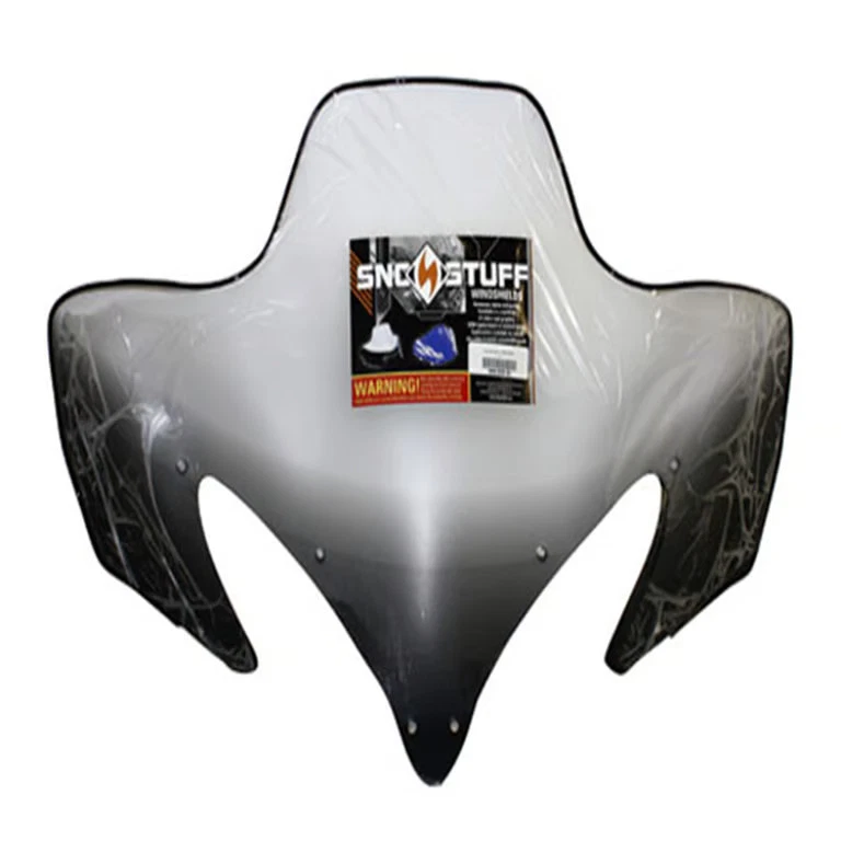 Para-brisa SNO Stuff - Altura padrão - Motocicleta de rua transparente 450-655-10 - Imagem 3 de 4