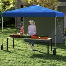 Portable Foldable Outdoor Patio Shelter Commercial Beach Party Event Tent-Blue