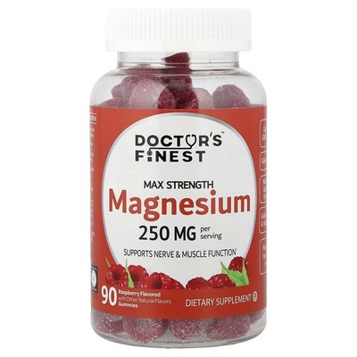 Magnesium Gummies, Raspberry, 90 Gummies (83 mg per Gummy)
