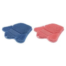 Foot Back Body Scrubber Massager Pad Shower Bath Exfoliating Brush Cleaning Mat