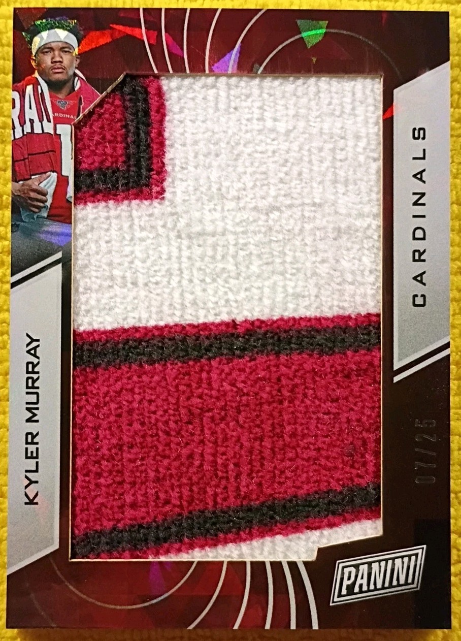 Kyler Murray Panini Day Rookie Memorabilia #KM Cracked Ice