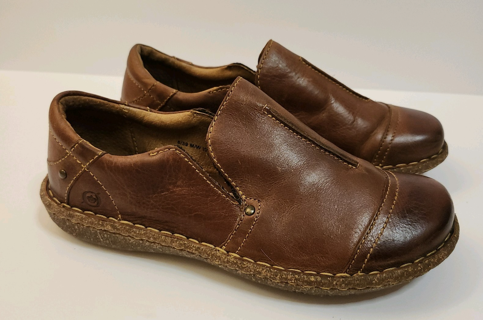 SAOLA Mocassino donna Born W62448 Noley slip on pelle suola gomma taglia 8 39EU