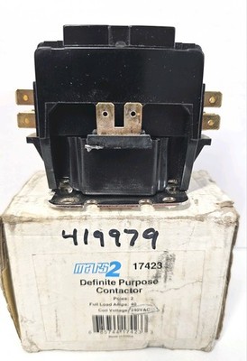 MARS2 17423 Definite Purpose Contactor Poles 2 Full Load Amps 40, 240VAC