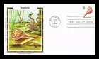 US COVER COLORANO SILK FIRST DAY OF ISSUE SEASHELLS LIGHTNING WELK