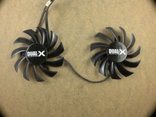 Pair Fans Cooler Fan For Sapphire Radeon HD6950 HD7790 HD7850 FD7010H12S 75mm *v