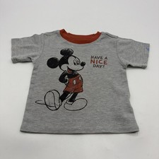 Disney Junior Mickey Mouse T-shirt Toddler Boys 24M Gray Graphic Print.#45325