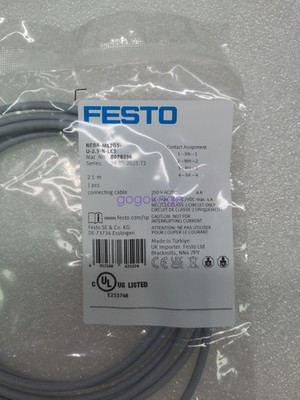 1PCS NEW FESTO NEBA-M12G5-U-2.5-N-LE3 Connection Cable 8078236 #ML