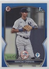 2023 Bowman 1st Edition Blue Foil 46/150 Marcos Cabrera #BPPF-46 e9p