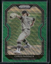 2021 Panini Prizm #145 Chris Paddack Green Wave Prizm