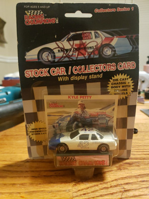 Rare Kyle Petty Autographed PEAK ANTIFREEZE Blue & White Racing Champions Error