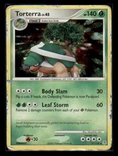 Torterra 17/130 Holo Rare Diamond & Pearl Pokemon Damaged