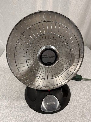 Presto Heat Dish Parabolic Electric Heater Model 0791708 Portable Space Warmer